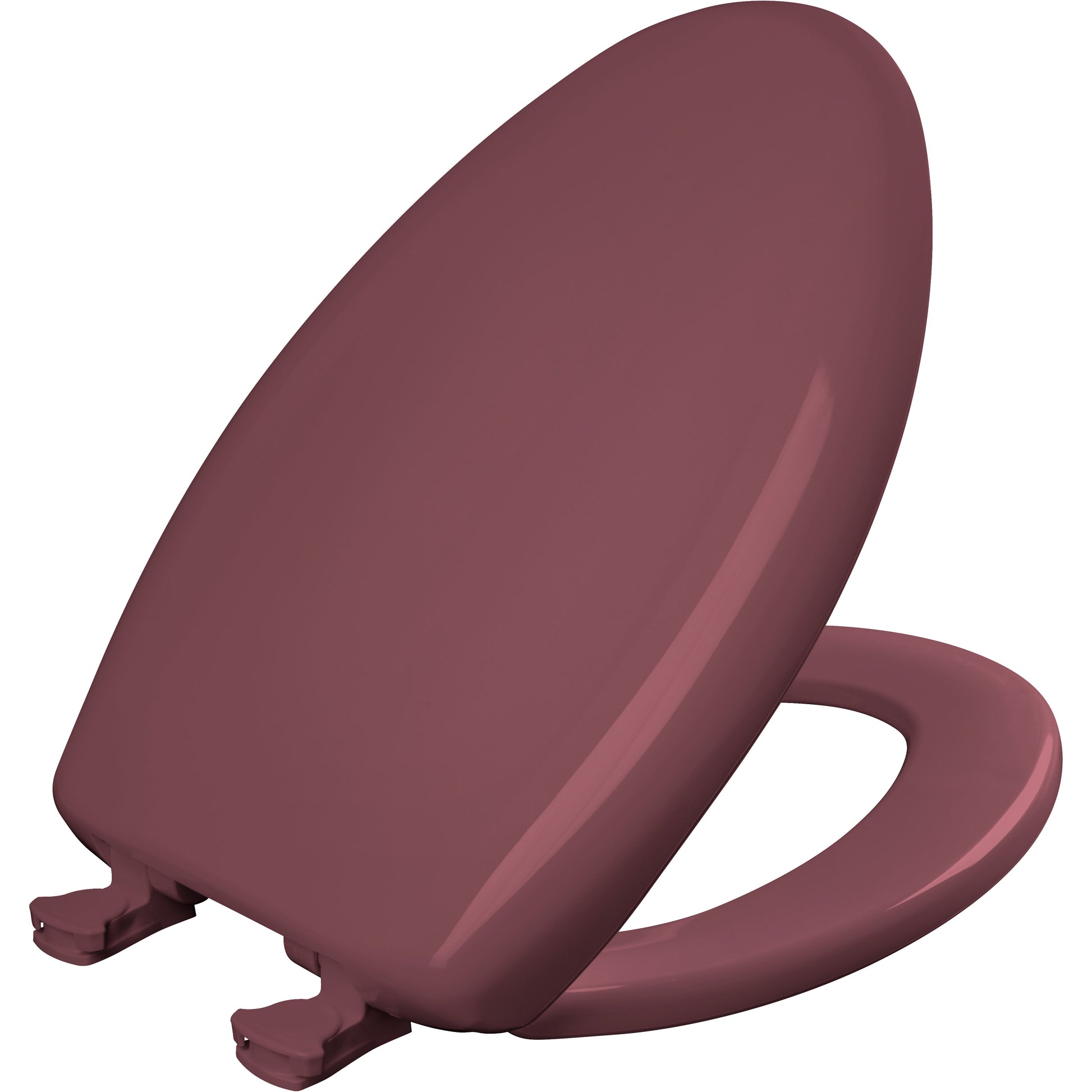 Bemis 1200SLOWT Classic Colors® Elongated Plastic Toilet Seat Featuring Stay·Tite® Seat Fastening System™, Whisper·Close®, and Easy·Clean® - Raspberry