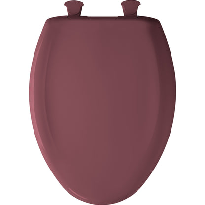 Bemis 1200SLOWT Classic Colors® Elongated Plastic Toilet Seat Featuring Stay·Tite® Seat Fastening System™, Whisper·Close®, and Easy·Clean® - Raspberry