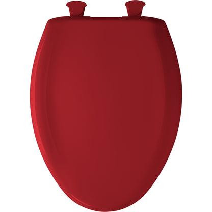 Bemis 1200SLOWT Classic Colors® Elongated Plastic Toilet Seat Featuring Stay·Tite® Seat Fastening System™, Whisper·Close®, and Easy·Clean® - Red