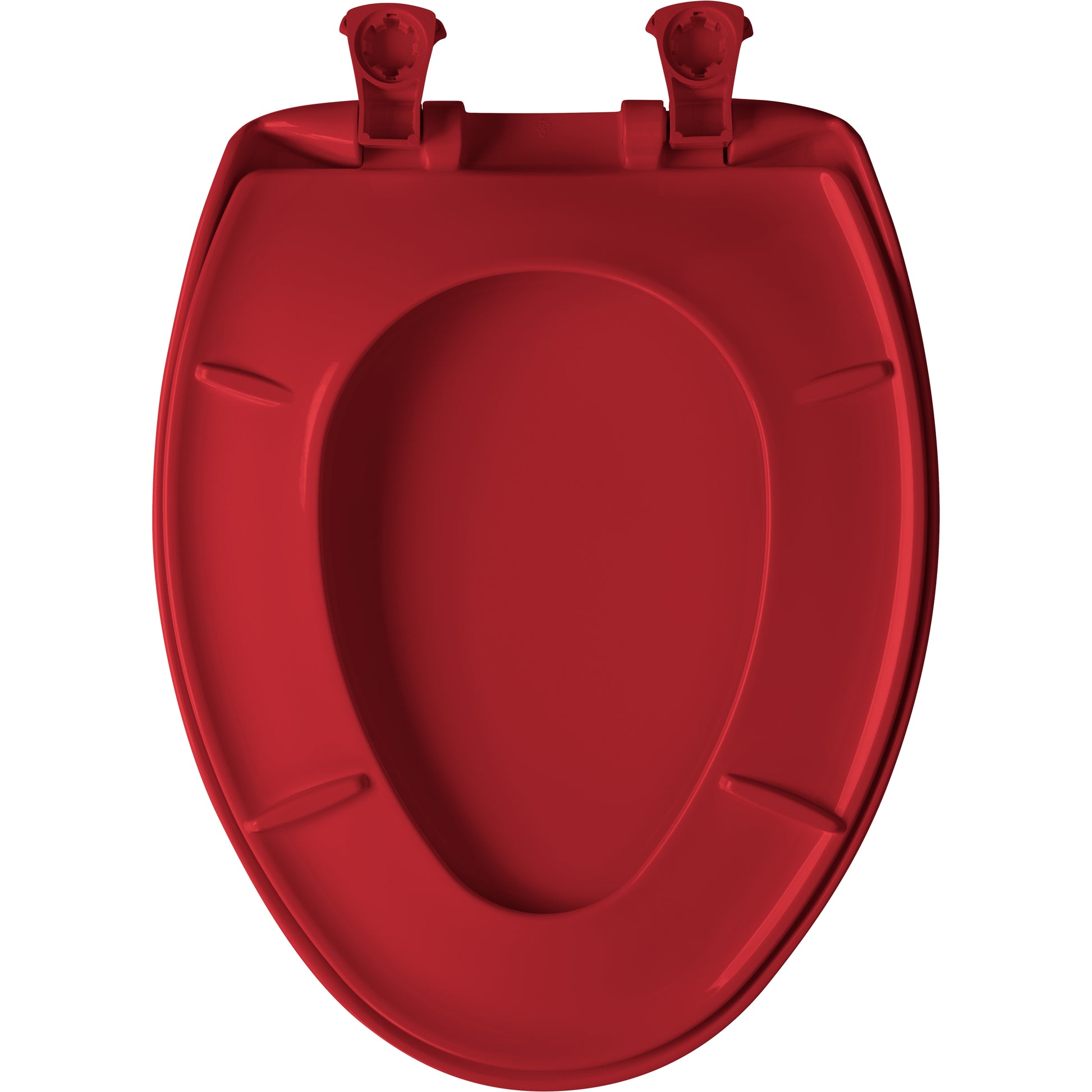 Bemis 1200SLOWT Classic Colors® Elongated Plastic Toilet Seat Featuring Stay·Tite® Seat Fastening System™, Whisper·Close®, and Easy·Clean® - Red