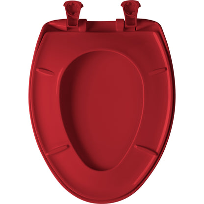 Bemis 1200SLOWT Classic Colors® Elongated Plastic Toilet Seat Featuring Stay·Tite® Seat Fastening System™, Whisper·Close®, and Easy·Clean® - Red