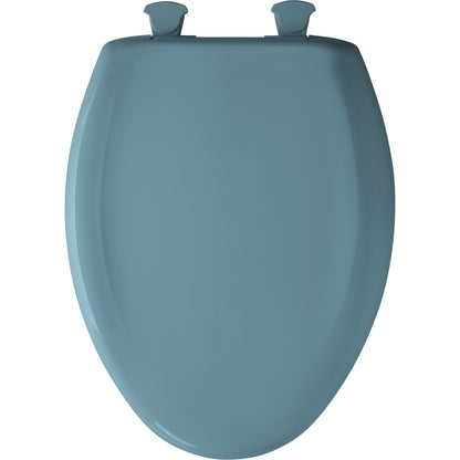 Bemis 1200SLOWT Classic Colors® Elongated Plastic Toilet Seat Featuring Stay·Tite® Seat Fastening System™, Whisper·Close®, and Easy·Clean® - Regency Blue