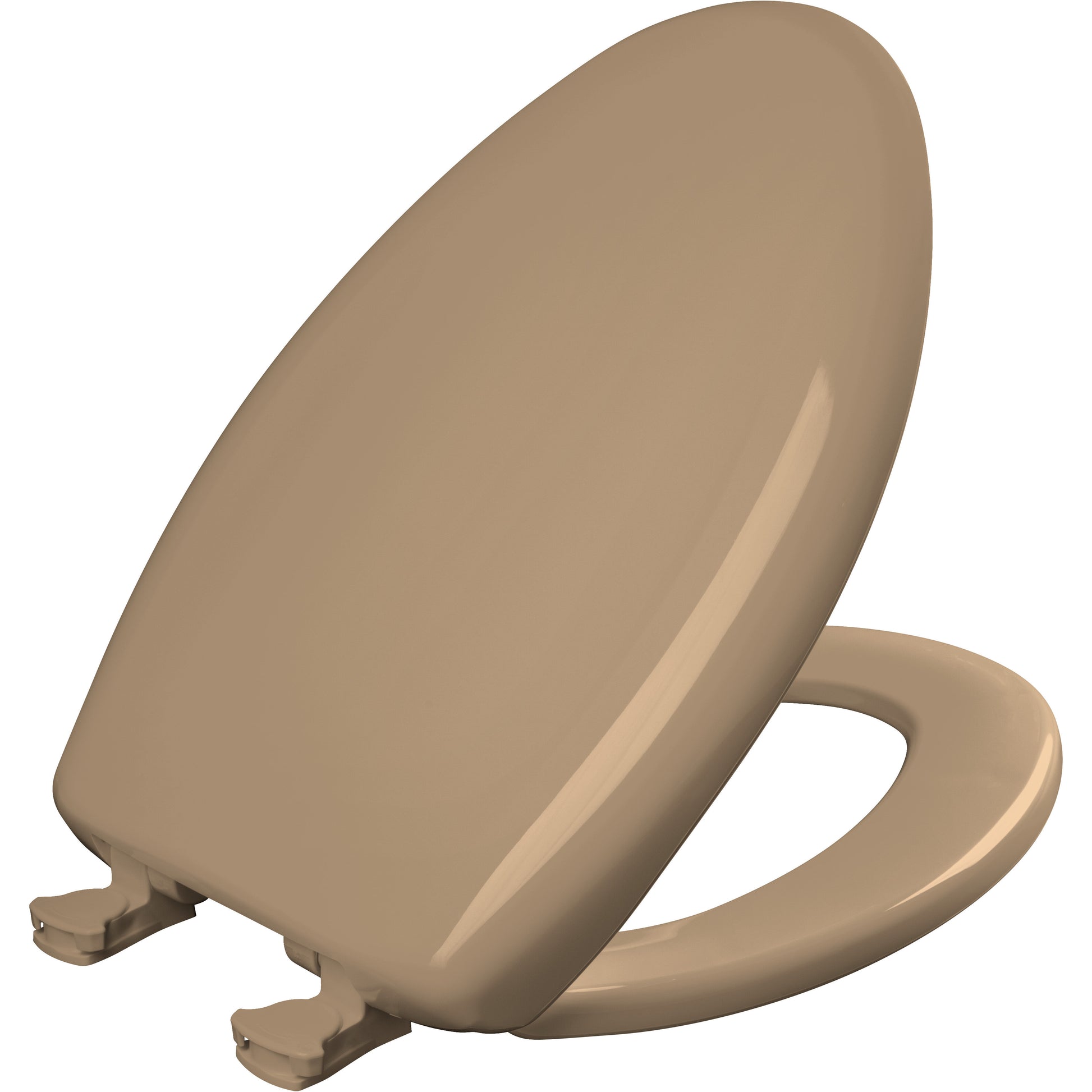 Bemis 1200SLOWT Classic Colors® Elongated Plastic Toilet Seat Featuring Stay·Tite® Seat Fastening System™, Whisper·Close®, and Easy·Clean® - Sand