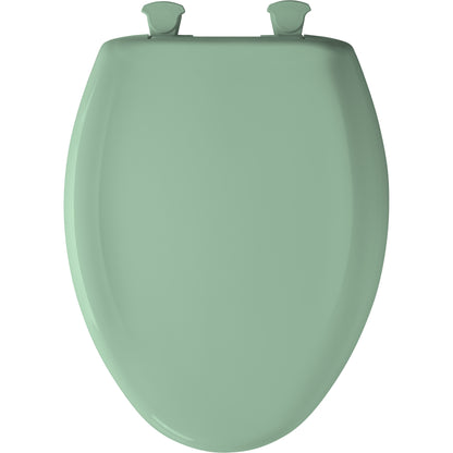 Bemis 1200SLOWT Classic Colors® Elongated Plastic Toilet Seat Featuring Stay·Tite® Seat Fastening System™, Whisper·Close®, and Easy·Clean® - Sea Green