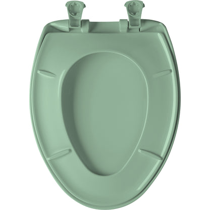Bemis 1200SLOWT Classic Colors® Elongated Plastic Toilet Seat Featuring Stay·Tite® Seat Fastening System™, Whisper·Close®, and Easy·Clean® - Sea Green