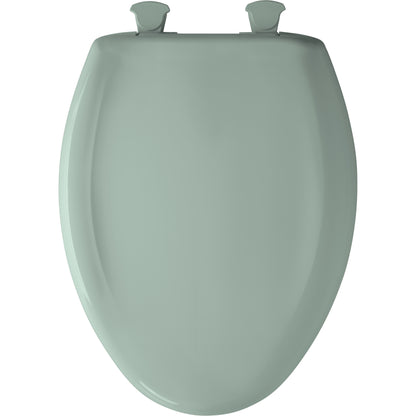 Bemis 1200SLOWT Classic Colors® Elongated Plastic Toilet Seat Featuring Stay·Tite® Seat Fastening System™, Whisper·Close®, and Easy·Clean® - Seafoam