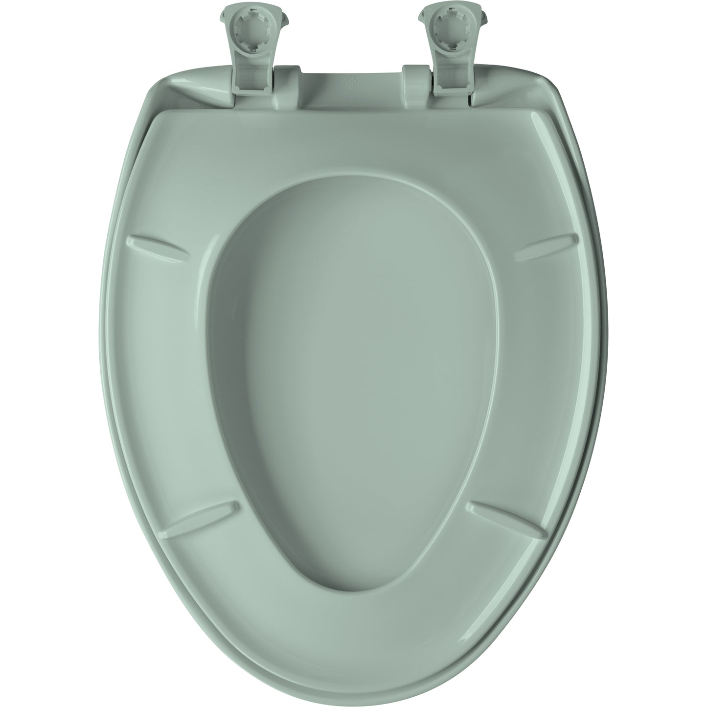 Bemis 1200SLOWT Classic Colors® Elongated Plastic Toilet Seat Featuring Stay·Tite® Seat Fastening System™, Whisper·Close®, and Easy·Clean® - Seafoam