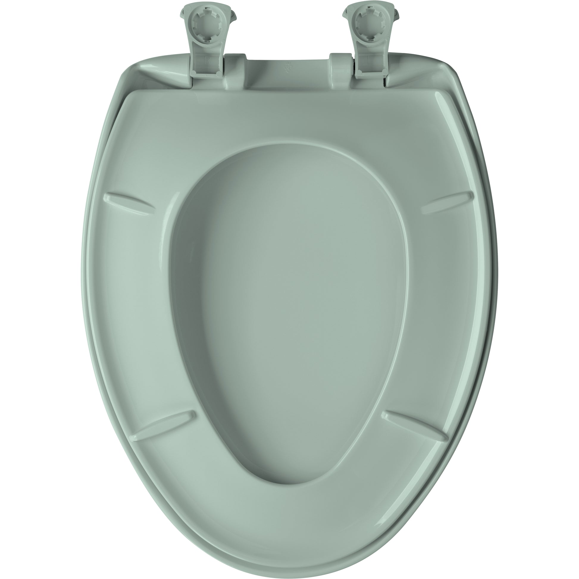 Bemis 1200SLOWT Classic Colors® Elongated Plastic Toilet Seat Featuring Stay·Tite® Seat Fastening System™, Whisper·Close®, and Easy·Clean® - Seafoam