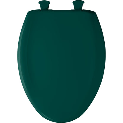 Bemis 1200SLOWT Classic Colors® Elongated Plastic Toilet Seat Featuring Stay·Tite® Seat Fastening System™, Whisper·Close®, and Easy·Clean® - Teal