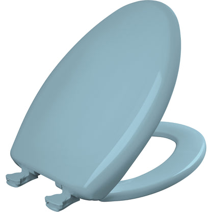 Bemis 1200SLOWT Classic Colors® Elongated Plastic Toilet Seat Featuring Stay·Tite® Seat Fastening System™, Whisper·Close®, and Easy·Clean® - Twilight Blue