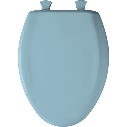 Bemis 1200SLOWT Classic Colors® Elongated Plastic Toilet Seat Featuring Stay·Tite® Seat Fastening System™, Whisper·Close®, and Easy·Clean® - Twilight Blue