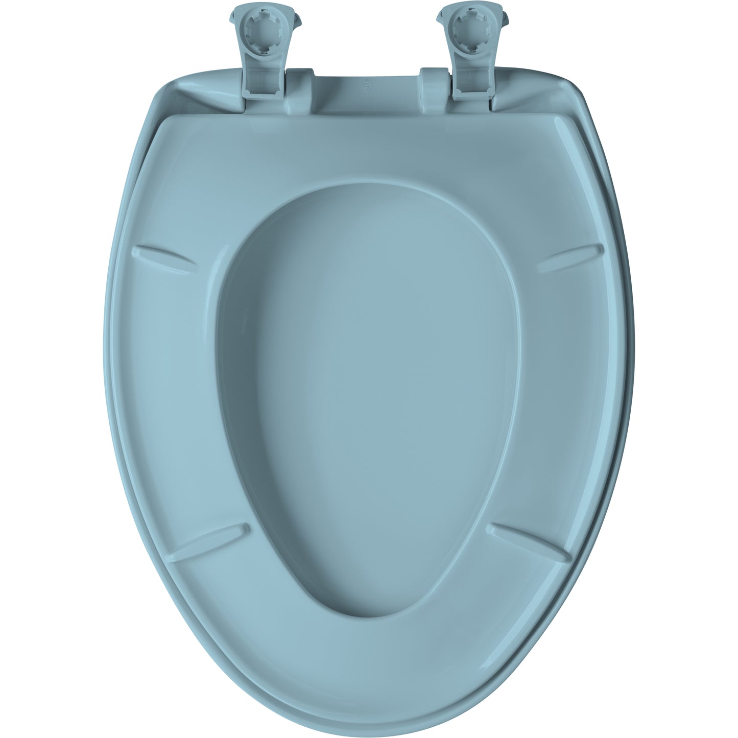 Bemis 1200SLOWT Classic Colors® Elongated Plastic Toilet Seat Featuring Stay·Tite® Seat Fastening System™, Whisper·Close®, and Easy·Clean® - Twilight Blue