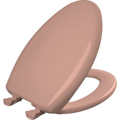 Bemis 1200SLOWT Classic Colors® Elongated Plastic Toilet Seat Featuring Stay·Tite® Seat Fastening System™, Whisper·Close®, and Easy·Clean® - Wild Rose