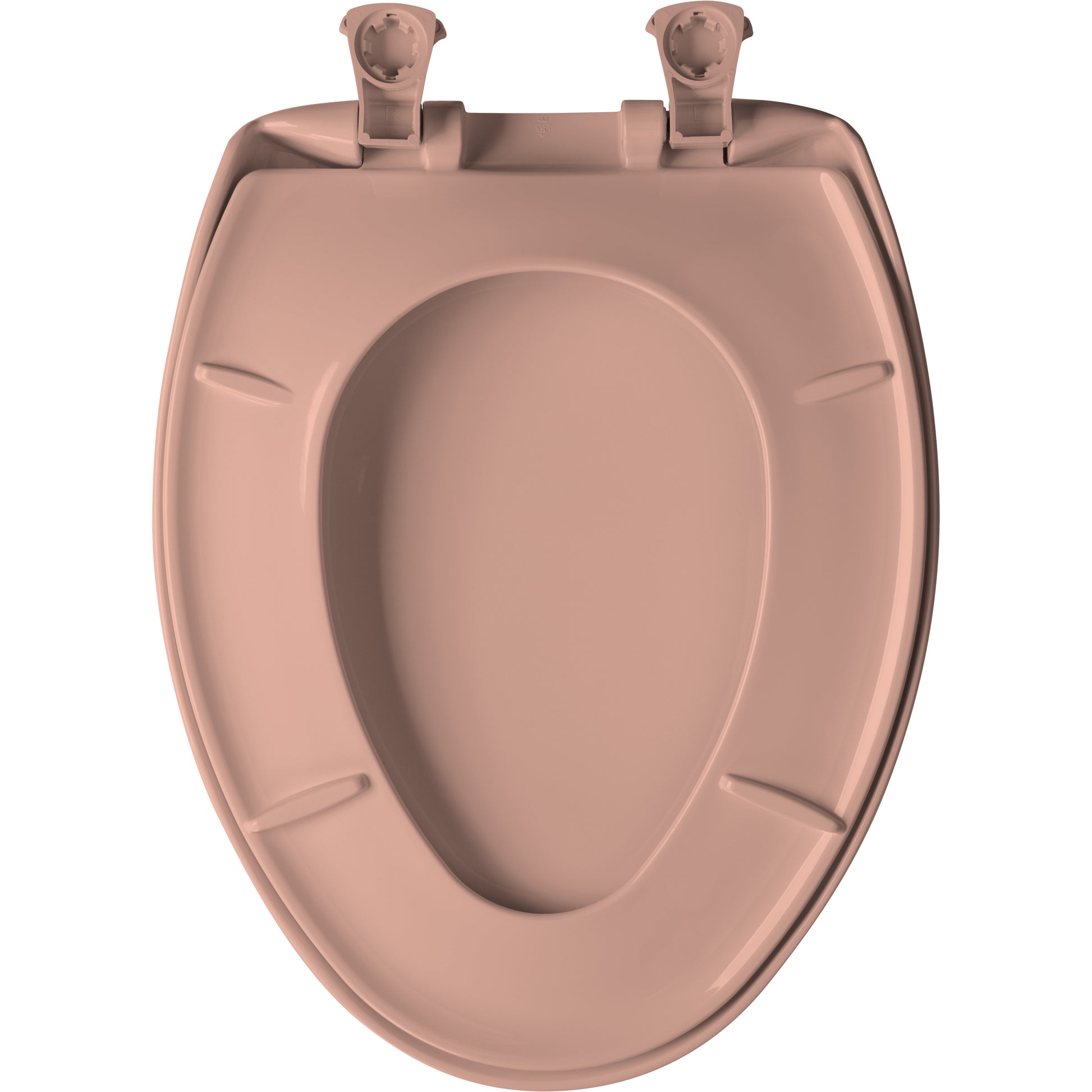 Bemis 1200SLOWT Classic Colors® Elongated Plastic Toilet Seat Featuring Stay·Tite® Seat Fastening System™, Whisper·Close®, and Easy·Clean® - Wild Rose