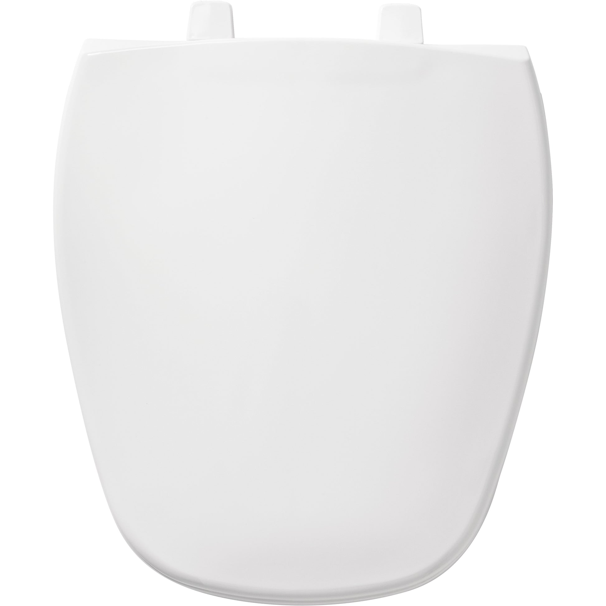 Bemis 1240200 Round Closed Front Plastic Toilet Seat in White Fits Eljer Emblem Toilets with Top·Tite® Hinges - White