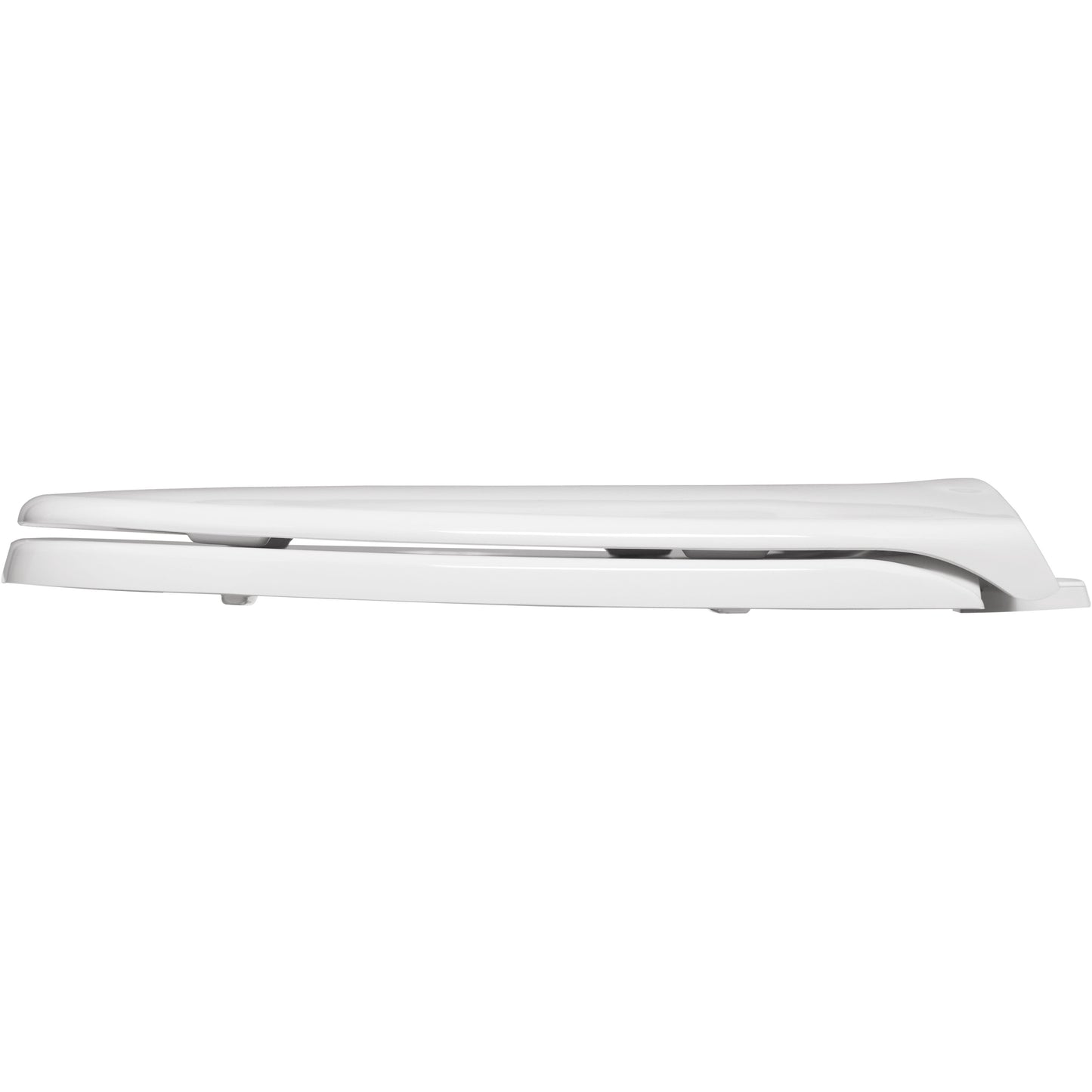 Bemis 1240200 Round Closed Front Plastic Toilet Seat in White Fits Eljer Emblem Toilets with Top·Tite® Hinges - White