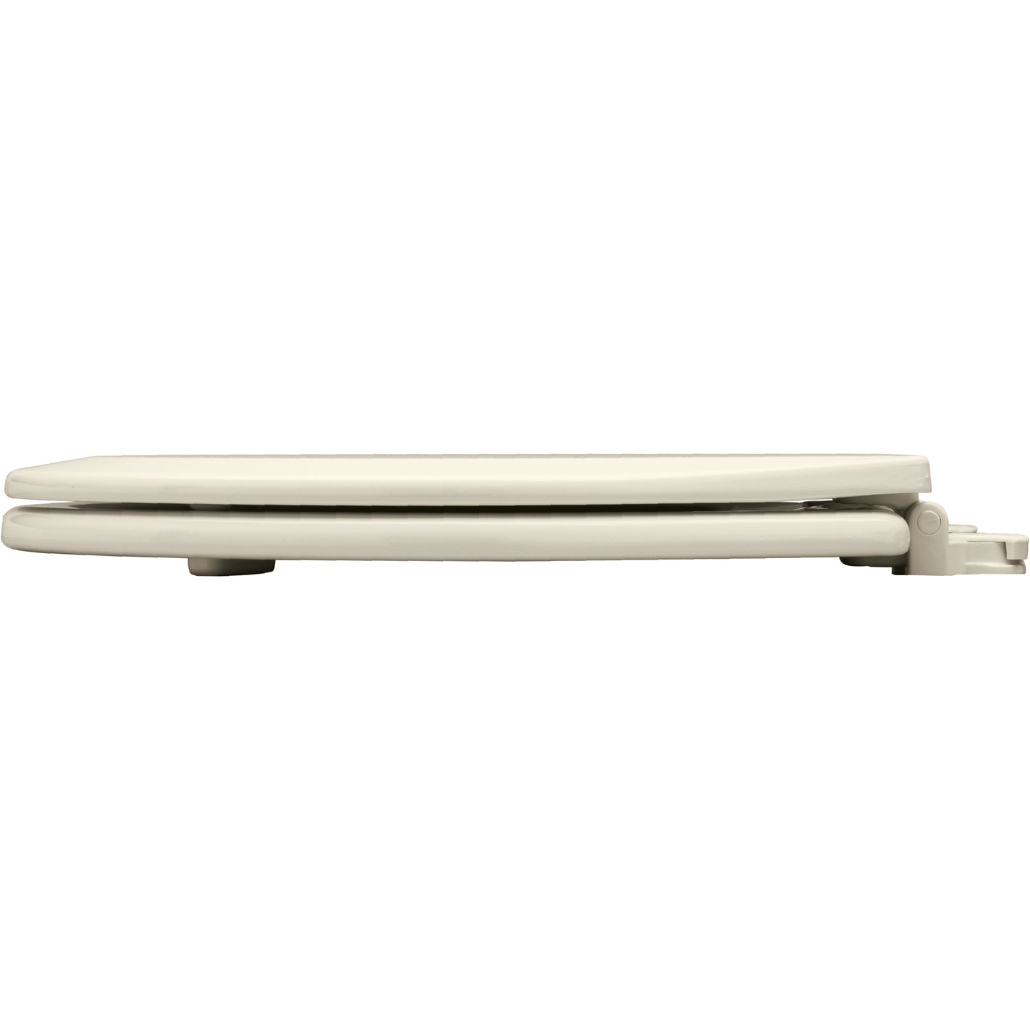 Bemis 1500EC Elongated Enameled Wood Closed Front with Cover Featuring Easy·Clean® Hinges - Biscuit