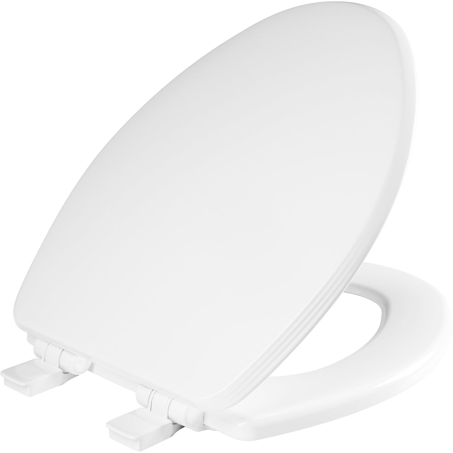 Bemis 1600E4 Ashland™ Elongated Enameled Wood Toilet Seat in White Featuring Stay·Tite® Seat Fastening System™, Whisper·Close®, Easy·Clean®, and Precision·Fit® - White