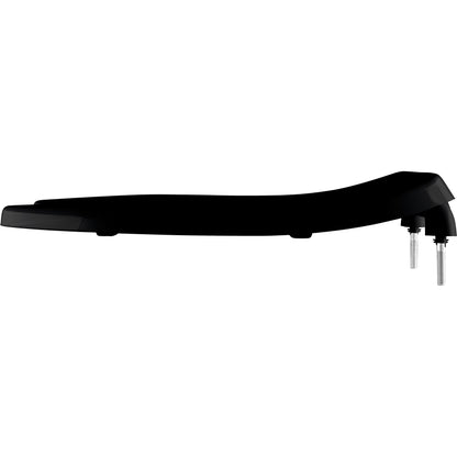 Bemis 1655SSCT Elongated Plastic Open Front Less Cover Toilet Seat Featuring Stay·Tite® Commercial Fastening System™ with Self-Sustaining Hinge - Black