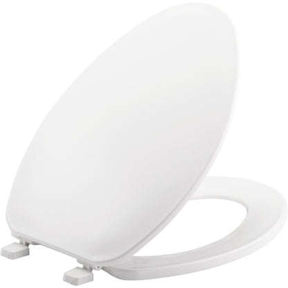 Bemis 170 Elongated Plastic Closed Front with Cover Toilet Seat with Top·Tite® Hinges - White
