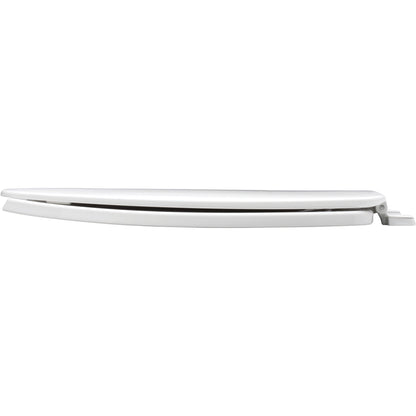 Bemis 175 Elongated Plastic Open Front with Cover Toilet Seat with Top·Tite® Hinges - White