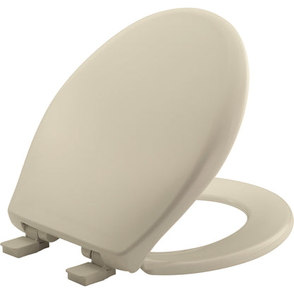Bemis 200E4B Affinity® Round Plastic Toilet Seat Featuring Stay·Tite® Seat Fastening System™, Whisper·Close®, Easy·Clean®, Precision·Fit® and Super·Grip® Bumpers - Bone