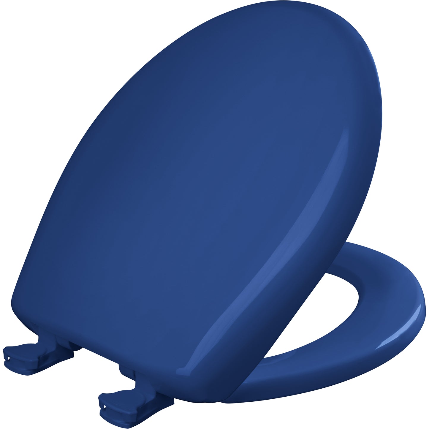 Bemis 200SLOWT Classic Colors® Round Plastic Toilet Seat Featuring Stay·Tite® Seat Fastening System™, Whisper·Close®, and Easy·Clean® - Colonial Blue