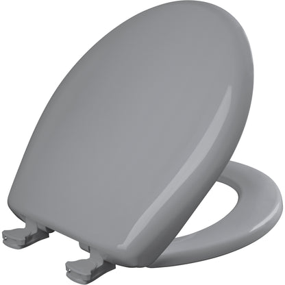 Bemis 200SLOWT Classic Colors® Round Plastic Toilet Seat Featuring Stay·Tite® Seat Fastening System™, Whisper·Close®, and Easy·Clean® - Country Grey