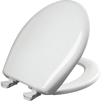 Bemis 200SLOWT Classic Colors® Round Plastic Toilet Seat Featuring Stay·Tite® Seat Fastening System™, Whisper·Close®, and Easy·Clean® - Crane White