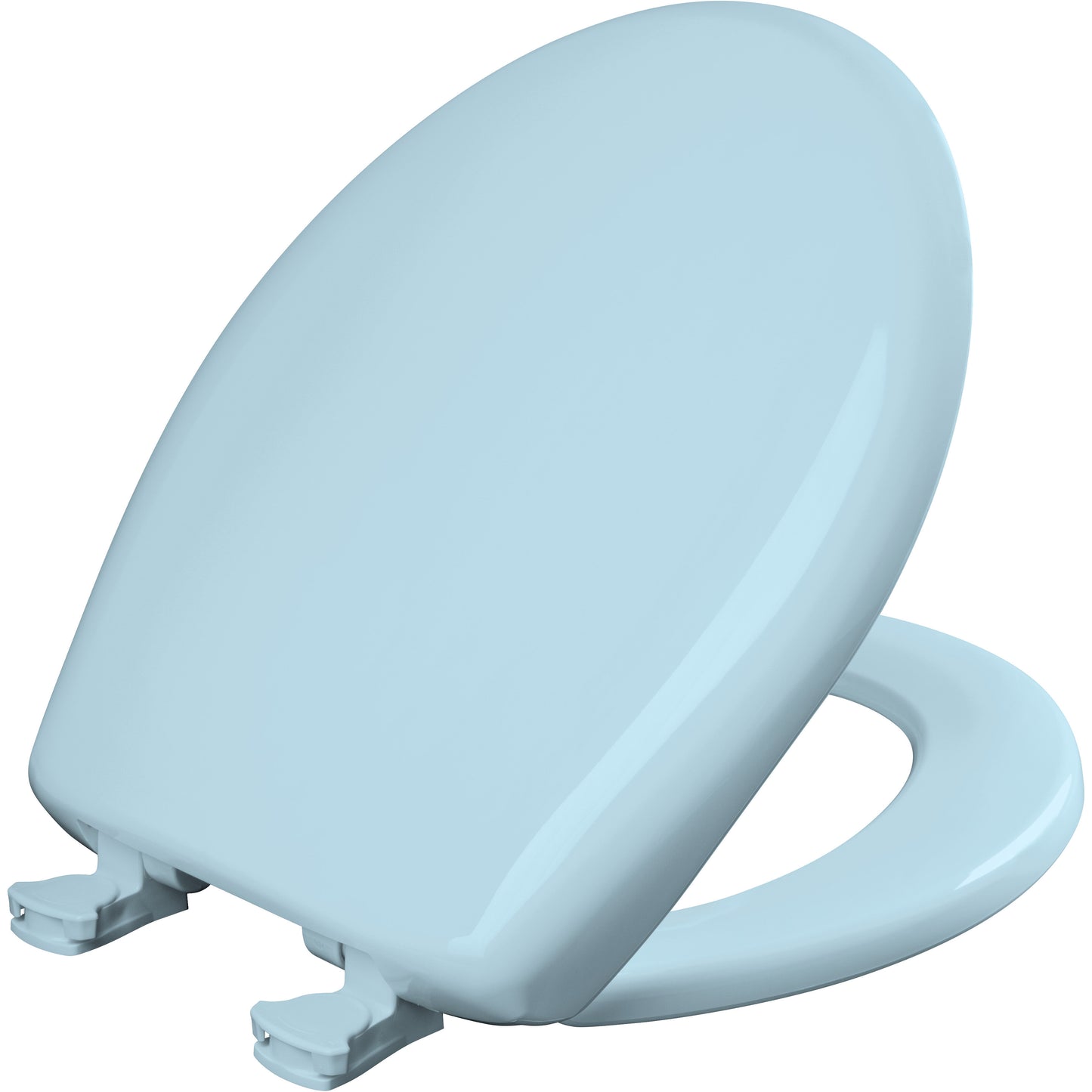 Bemis 200SLOWT Classic Colors® Round Plastic Toilet Seat Featuring Stay·Tite® Seat Fastening System™, Whisper·Close®, and Easy·Clean® - Dresden Blue