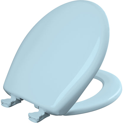 Bemis 200SLOWT Classic Colors® Round Plastic Toilet Seat Featuring Stay·Tite® Seat Fastening System™, Whisper·Close®, and Easy·Clean® - Dresden Blue