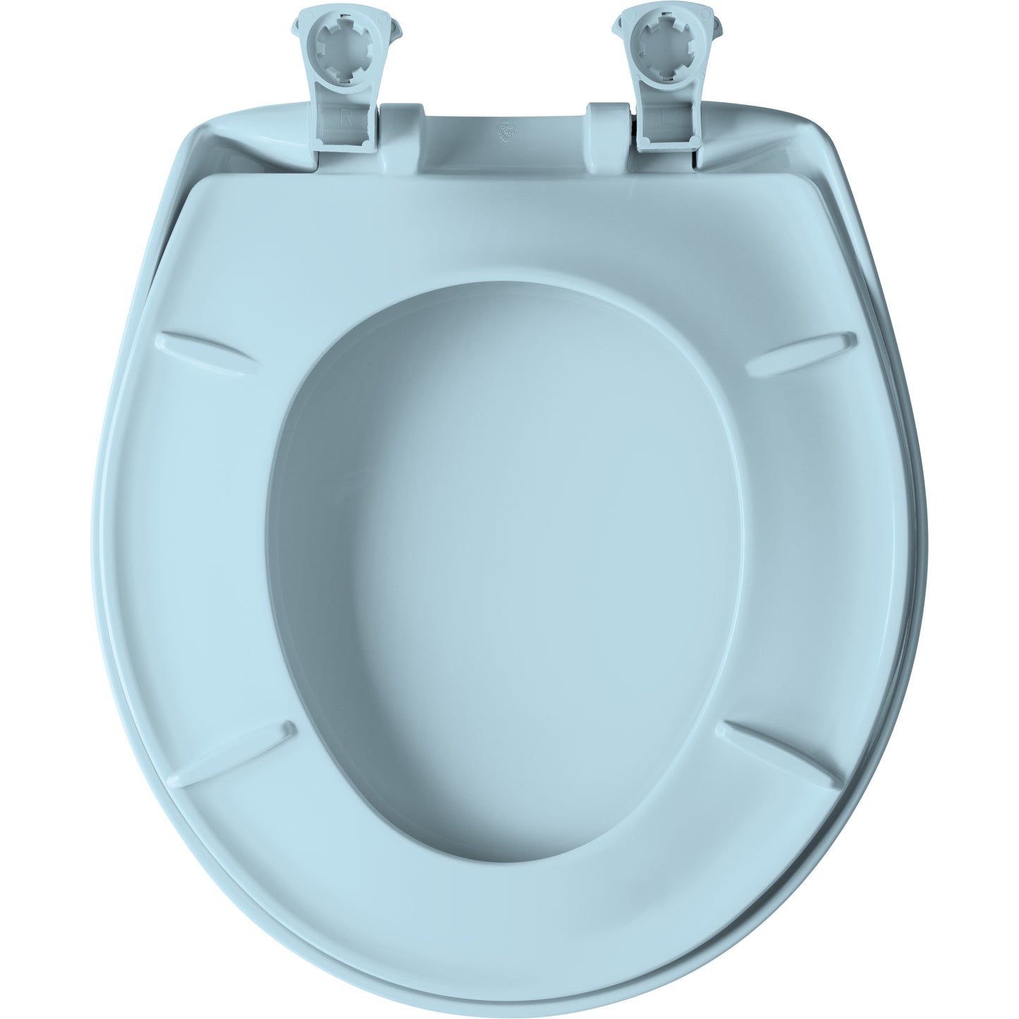Bemis 200SLOWT Classic Colors® Round Plastic Toilet Seat Featuring Stay·Tite® Seat Fastening System™, Whisper·Close®, and Easy·Clean® - Dresden Blue