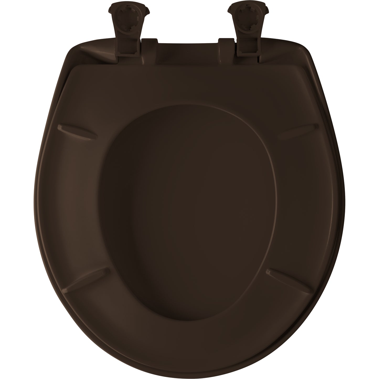 Bemis 200SLOWT Classic Colors® Round Plastic Toilet Seat Featuring Stay·Tite® Seat Fastening System™, Whisper·Close®, and Easy·Clean® - Espresso Brown