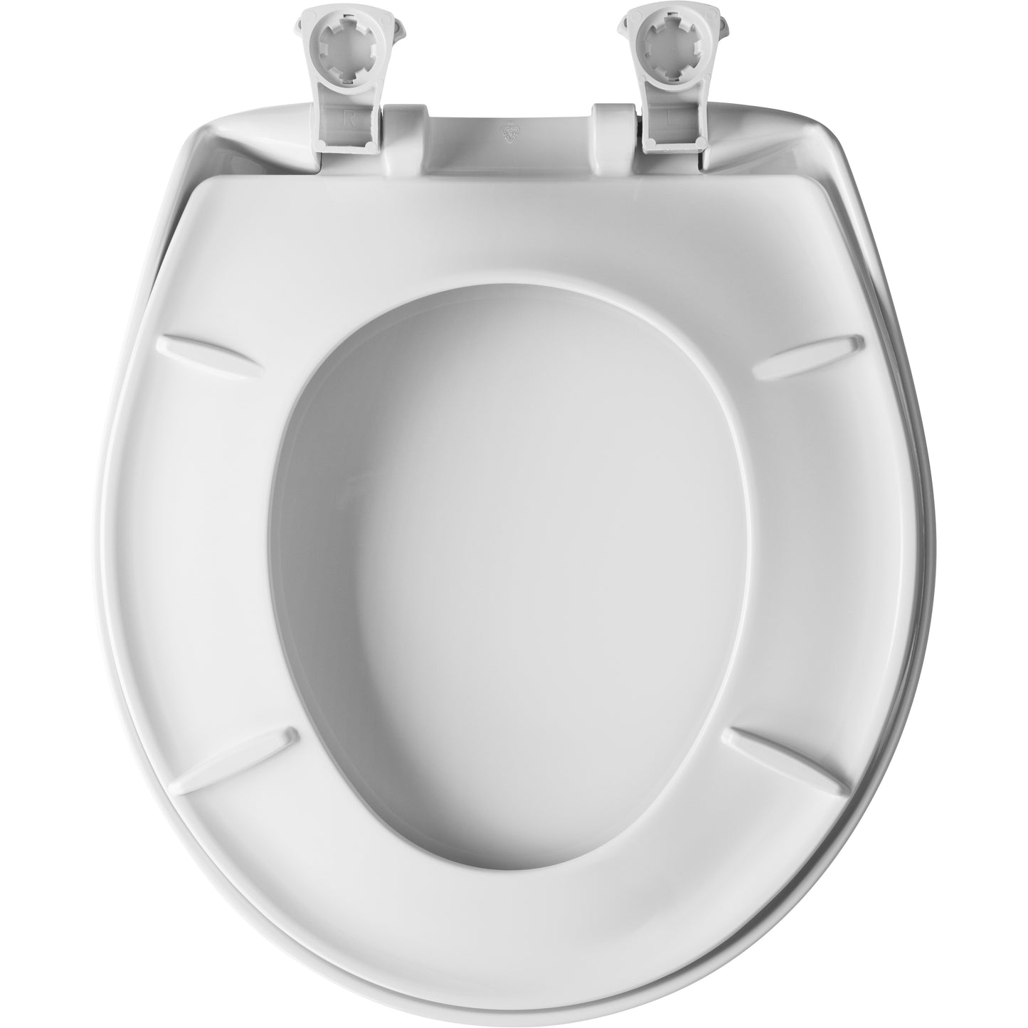 Bemis 200SLOWT Classic Colors® Round Plastic Toilet Seat Featuring Stay·Tite® Seat Fastening System™, Whisper·Close®, and Easy·Clean® - Euro White