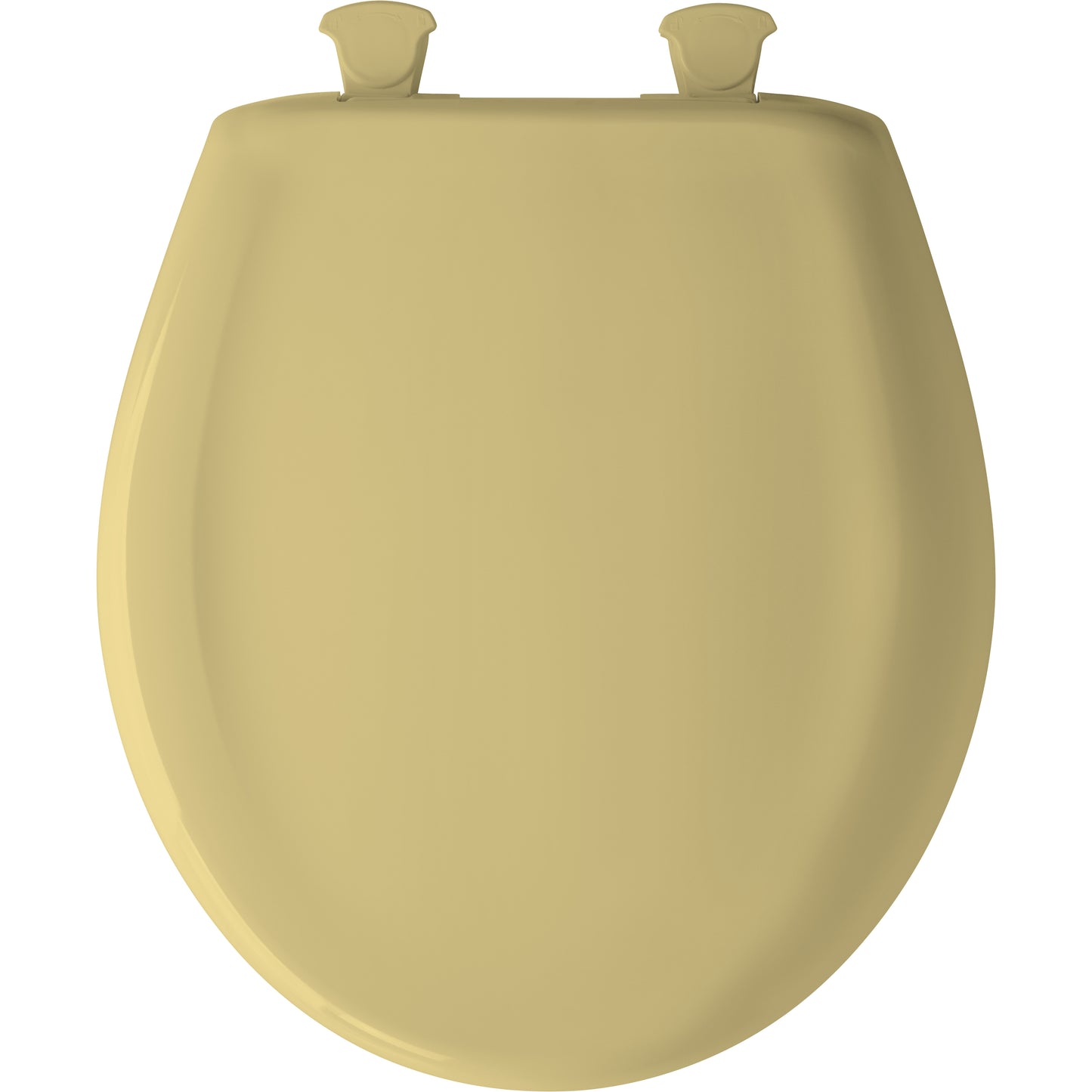 Bemis 200SLOWT Classic Colors® Round Plastic Toilet Seat Featuring Stay·Tite® Seat Fastening System™, Whisper·Close®, and Easy·Clean® - Harvest Gold