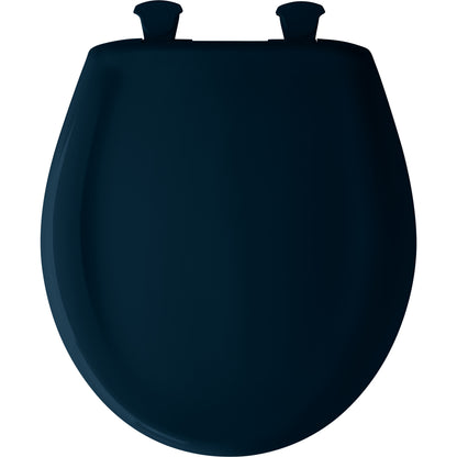 Bemis 200SLOWT Classic Colors® Round Plastic Toilet Seat Featuring Stay·Tite® Seat Fastening System™, Whisper·Close®, and Easy·Clean® - Heron Blue
