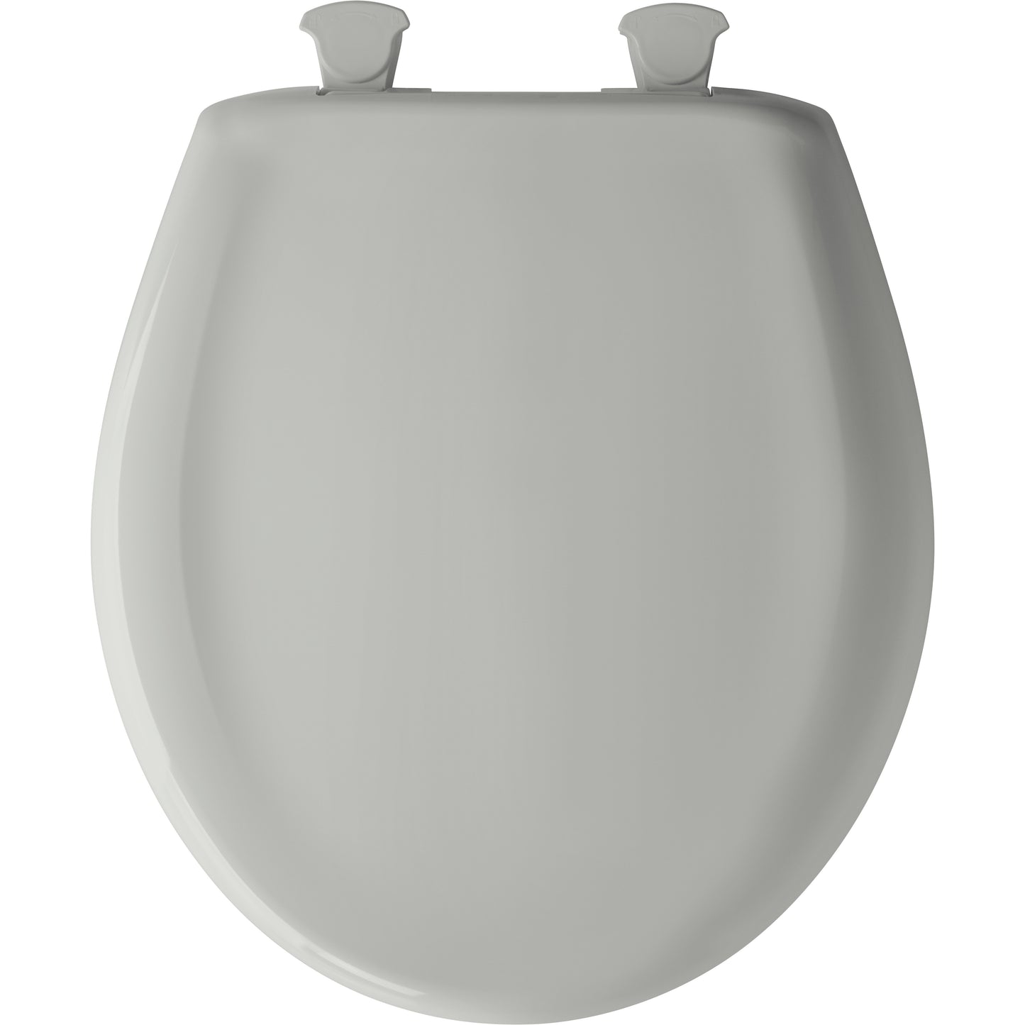 Bemis 200SLOWT Classic Colors® Round Plastic Toilet Seat Featuring Stay·Tite® Seat Fastening System™, Whisper·Close®, and Easy·Clean® - Ice Grey