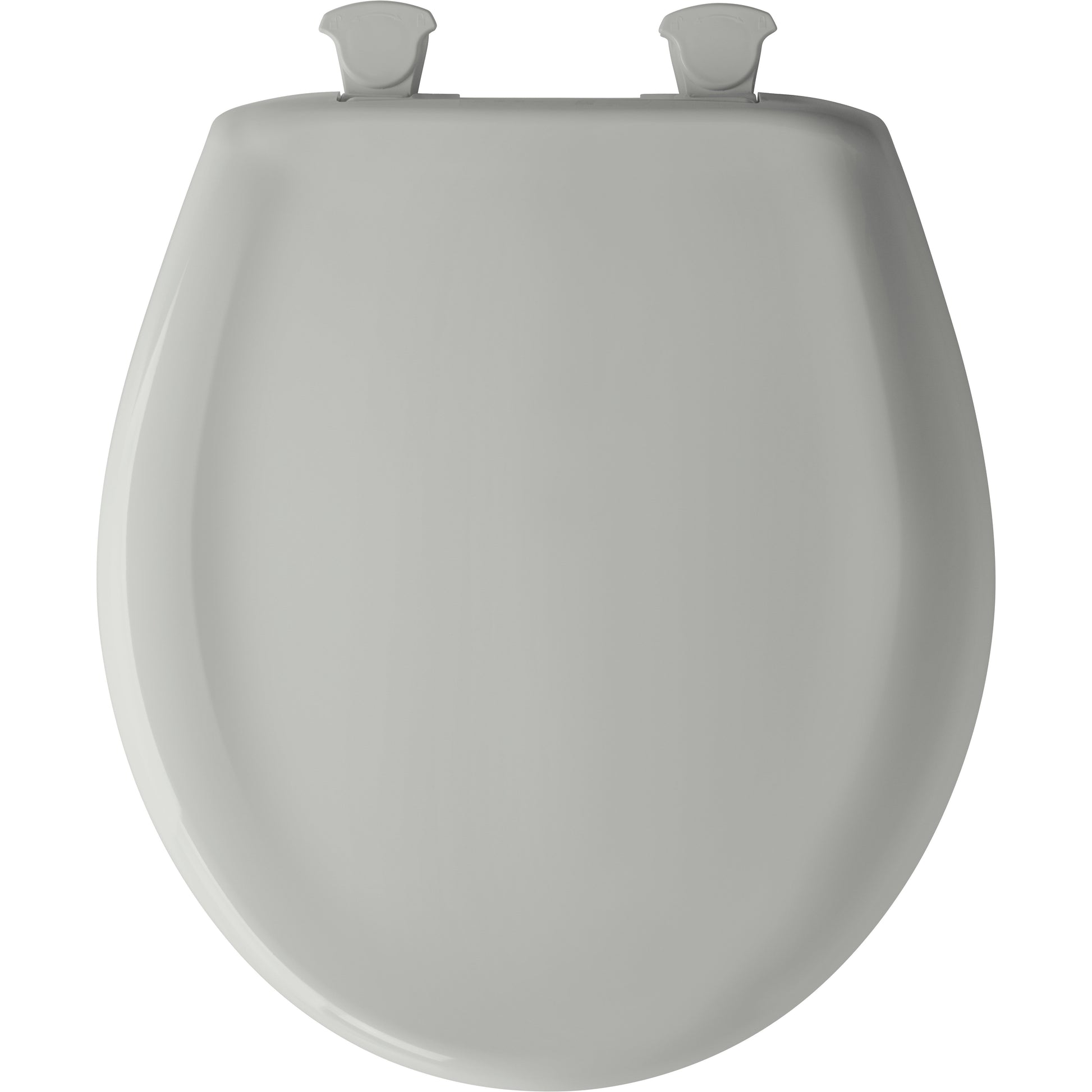 Bemis 200SLOWT Classic Colors® Round Plastic Toilet Seat Featuring Stay·Tite® Seat Fastening System™, Whisper·Close®, and Easy·Clean® - Ice Grey