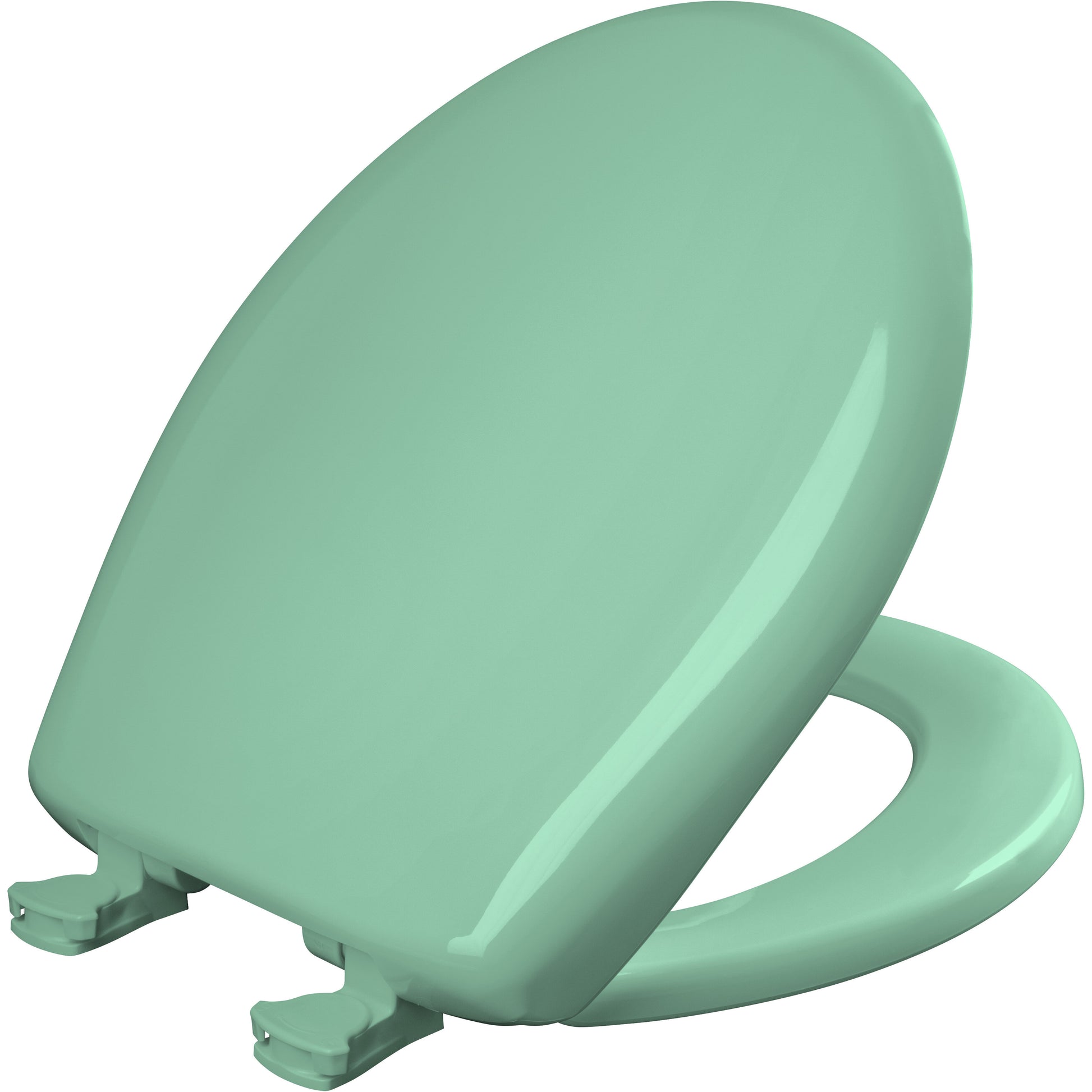 Bemis 200SLOWT Classic Colors® Round Plastic Toilet Seat Featuring Stay·Tite® Seat Fastening System™, Whisper·Close®, and Easy·Clean® - Ming Green