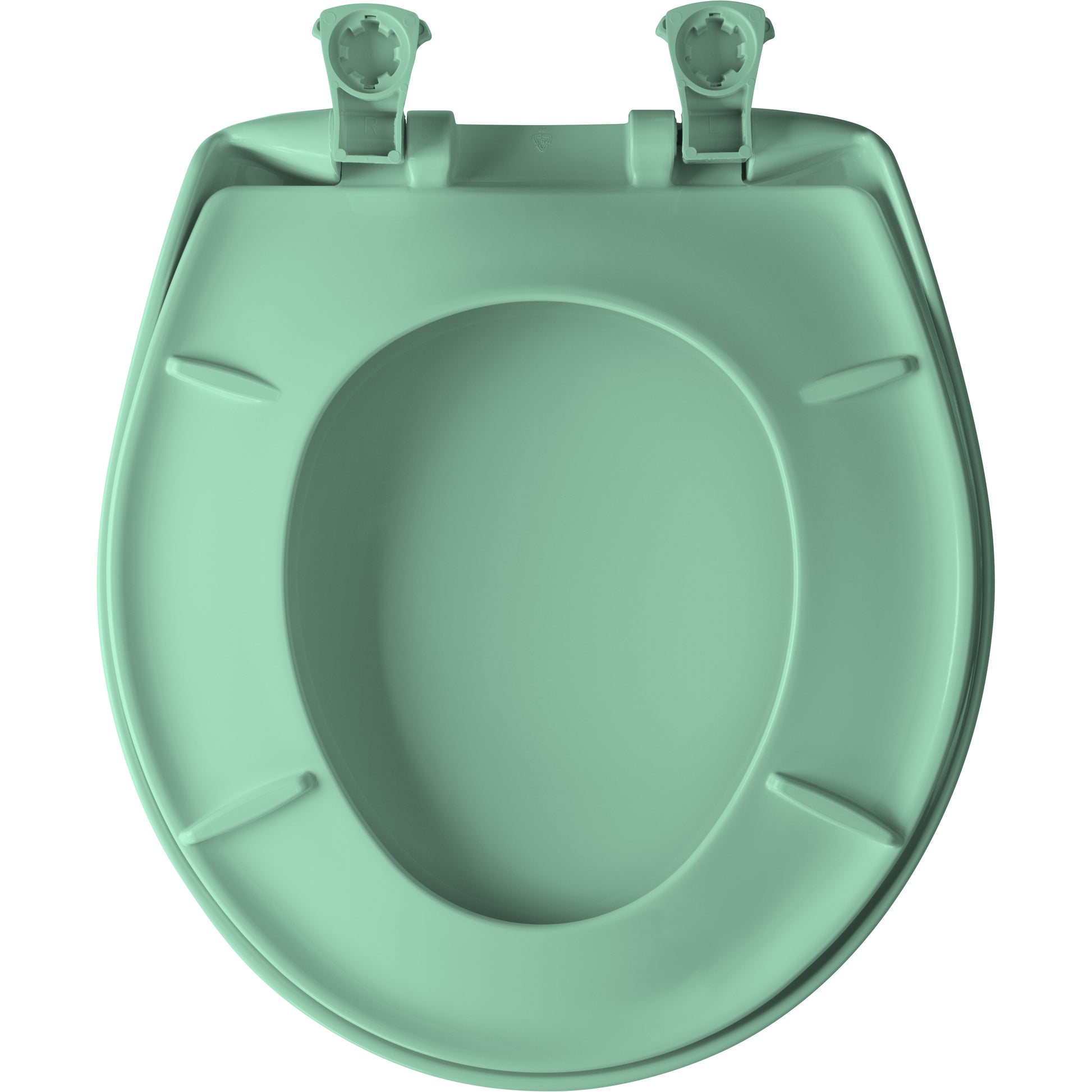 Bemis 200SLOWT Classic Colors® Round Plastic Toilet Seat Featuring Stay·Tite® Seat Fastening System™, Whisper·Close®, and Easy·Clean® - Ming Green