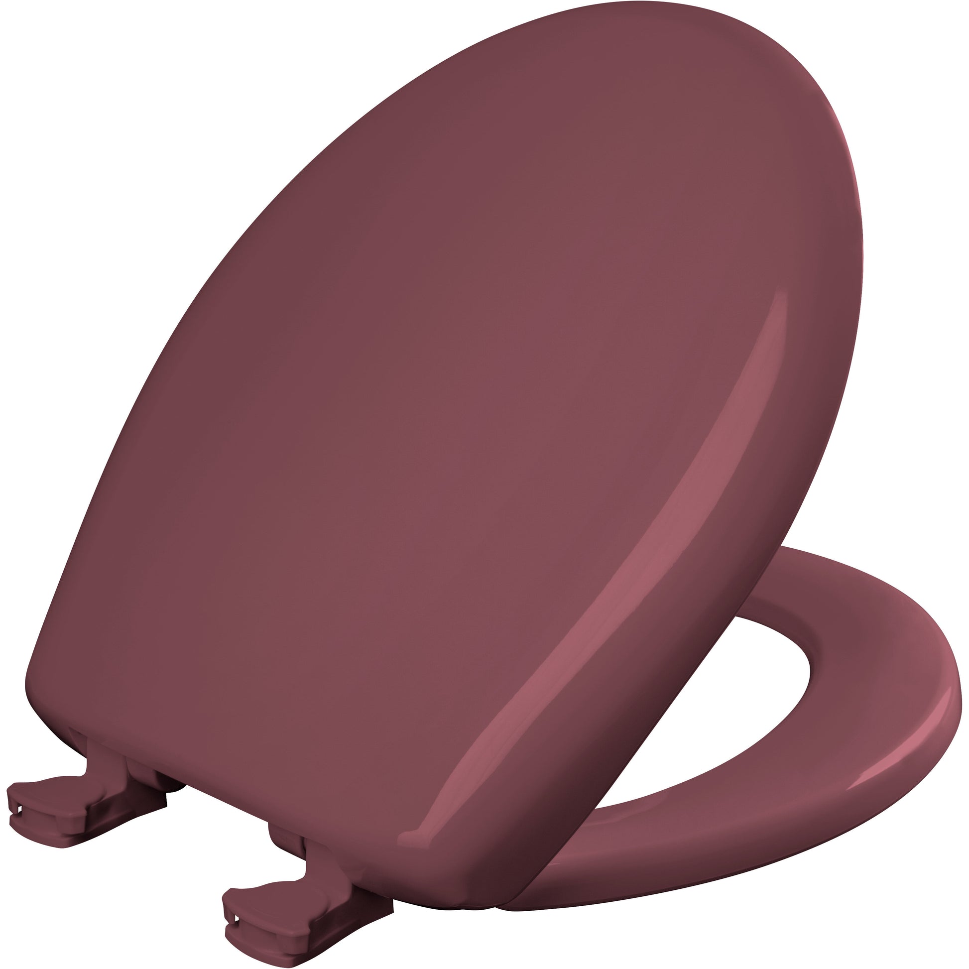 Bemis 200SLOWT Classic Colors® Round Plastic Toilet Seat Featuring Stay·Tite® Seat Fastening System™, Whisper·Close®, and Easy·Clean® - Raspberry
