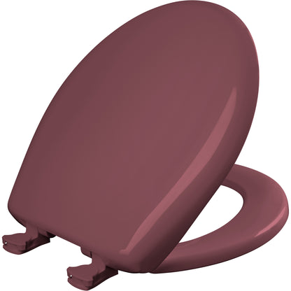 Bemis 200SLOWT Classic Colors® Round Plastic Toilet Seat Featuring Stay·Tite® Seat Fastening System™, Whisper·Close®, and Easy·Clean® - Raspberry