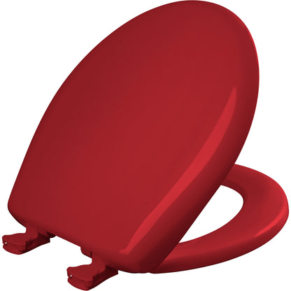 Bemis 200SLOWT Classic Colors® Round Plastic Toilet Seat Featuring Stay·Tite® Seat Fastening System™, Whisper·Close®, and Easy·Clean® - Red