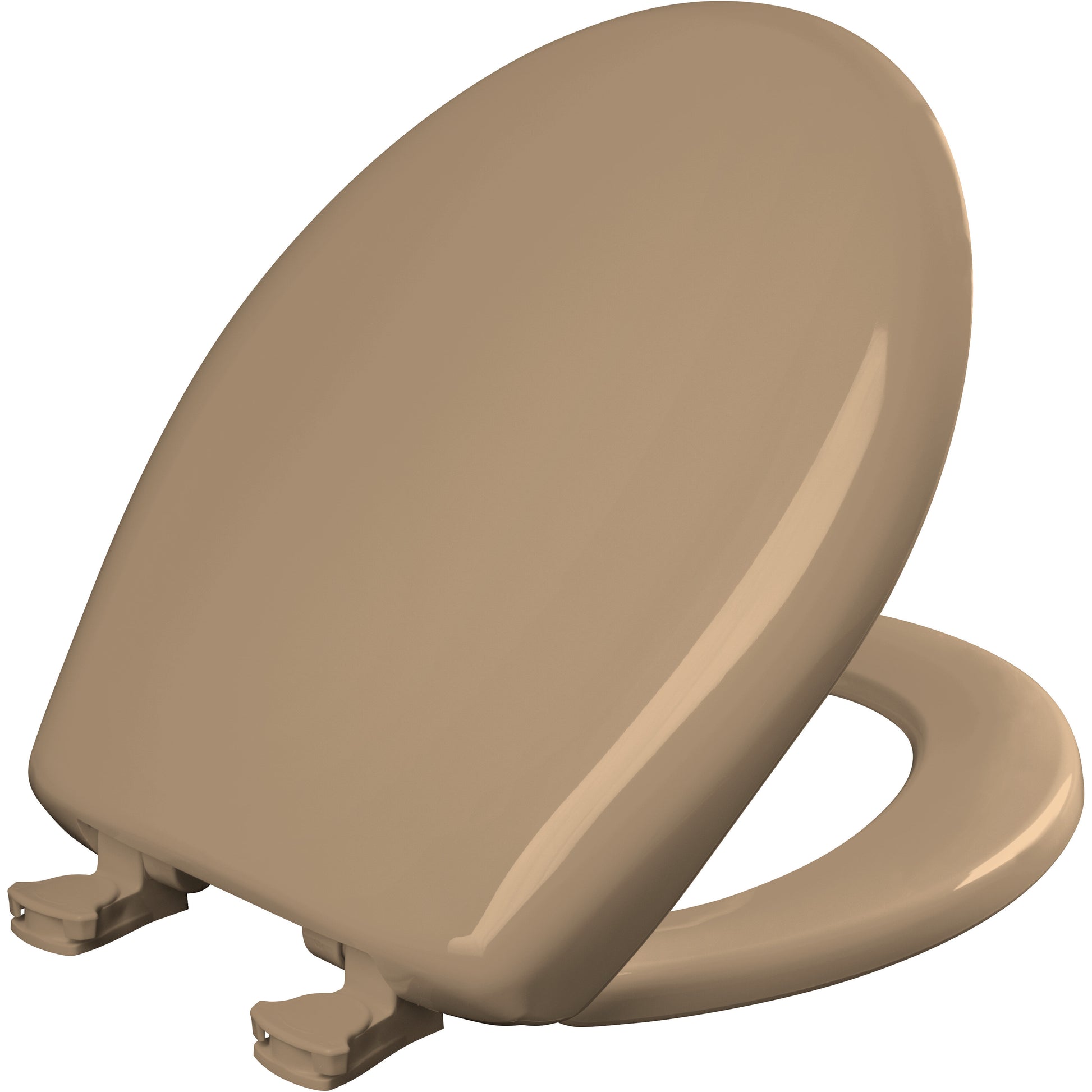 Bemis 200SLOWT Classic Colors® Round Plastic Toilet Seat Featuring Stay·Tite® Seat Fastening System™, Whisper·Close®, and Easy·Clean® - Sand