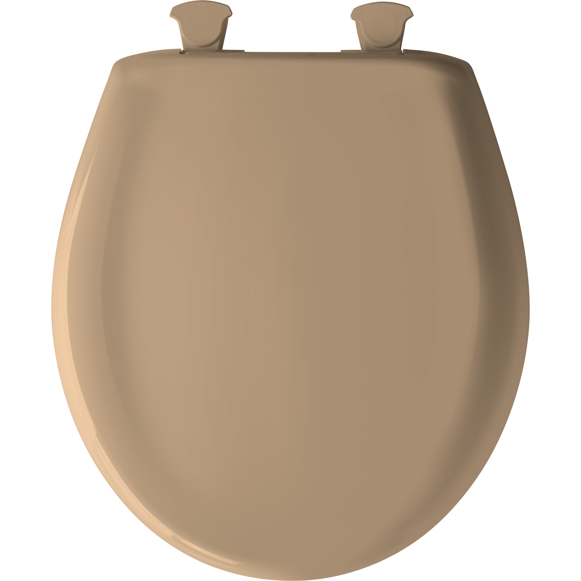 Bemis 200SLOWT Classic Colors® Round Plastic Toilet Seat Featuring Stay·Tite® Seat Fastening System™, Whisper·Close®, and Easy·Clean® - Sand