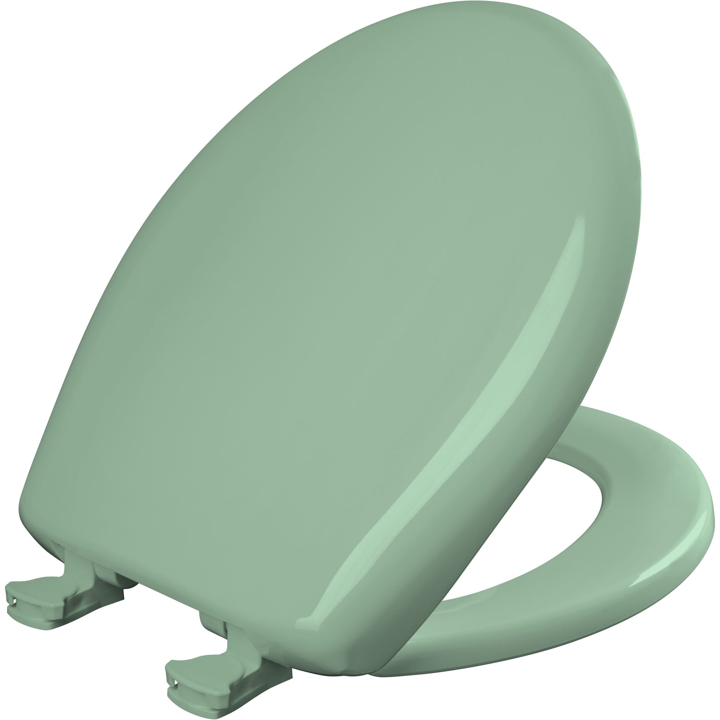Bemis 200SLOWT Classic Colors® Round Plastic Toilet Seat Featuring Stay·Tite® Seat Fastening System™, Whisper·Close®, and Easy·Clean® - Sea Green