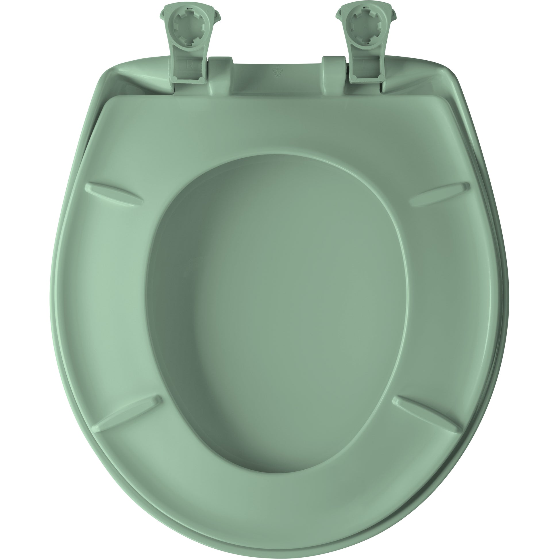 Bemis 200SLOWT Classic Colors® Round Plastic Toilet Seat Featuring Stay·Tite® Seat Fastening System™, Whisper·Close®, and Easy·Clean® - Sea Green