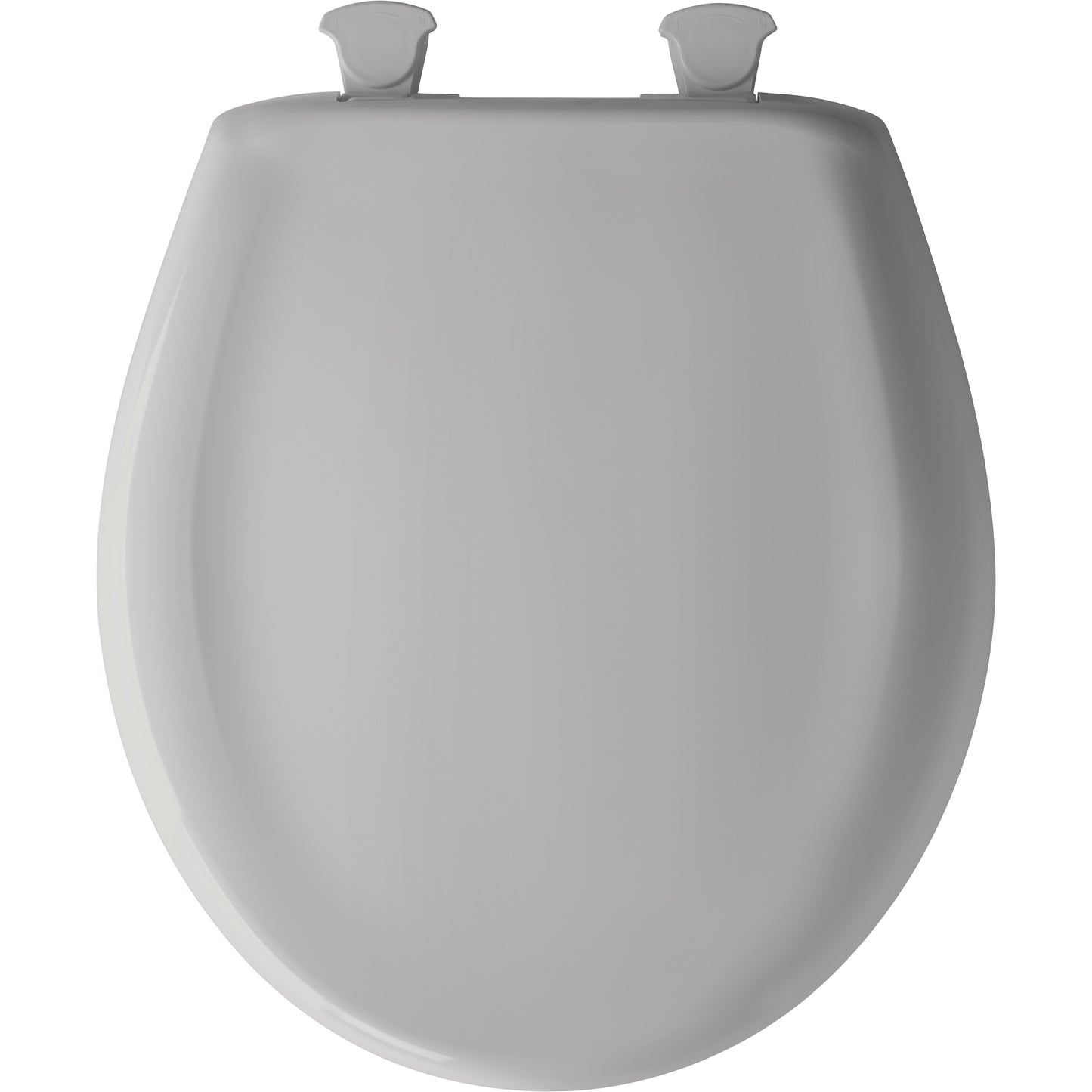 Bemis 200SLOWT Classic Colors® Round Plastic Toilet Seat Featuring Stay·Tite® Seat Fastening System™, Whisper·Close®, and Easy·Clean® - Silver