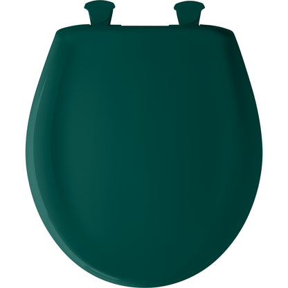 Bemis 200SLOWT Classic Colors® Round Plastic Toilet Seat Featuring Stay·Tite® Seat Fastening System™, Whisper·Close®, and Easy·Clean® - Teal