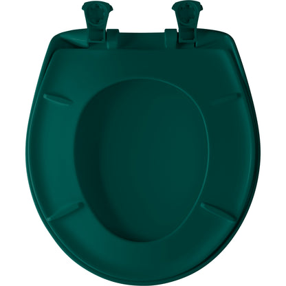 Bemis 200SLOWT Classic Colors® Round Plastic Toilet Seat Featuring Stay·Tite® Seat Fastening System™, Whisper·Close®, and Easy·Clean® - Teal